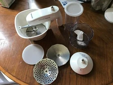 Bravetti Food Processor 8 pc Accessory Kit for Immersion Blender Manual Cookbook