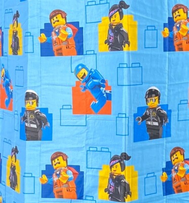 2 LEGO Warner Bros Franco Movie Twin FLAT Sheets COTTON Blend Multicolored VGV