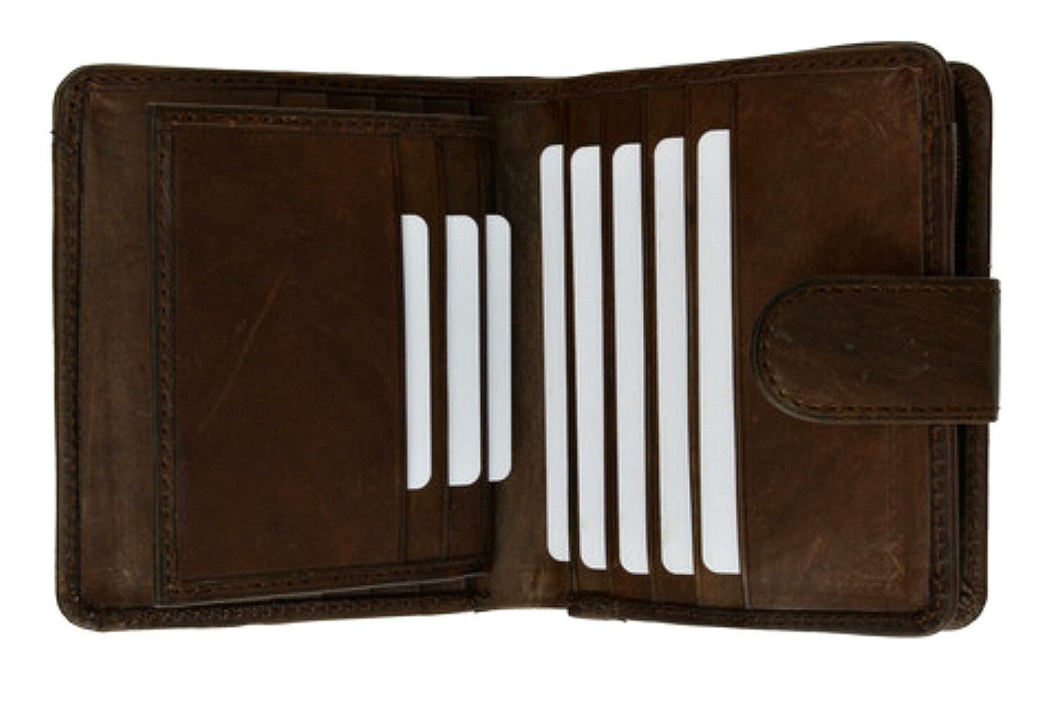 Genuine Brown Leather Ladies Wallet Credit Card Case 506CF eBay