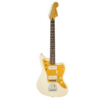 Squier J Mascis Jazzmaster Electric Guitar, With 2-year Warranty, Vintage White,