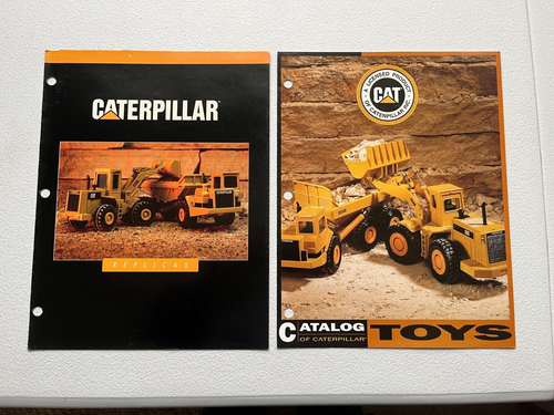 (2) Ertl Co. Caterpillar CAT Full Line Toy Catalogs 1991 & 1993 Nice