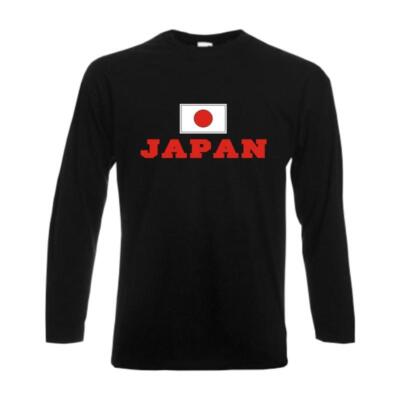 Longsleeve JAPAN, Flagshirt, Fanshirt langarm T-Shirt S-6XL (WMS02-31b)