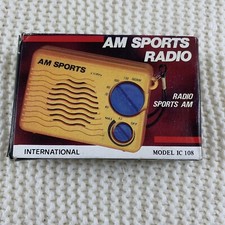 Vintage 1970's AM SPORTS RADIO Model IC 200 new in original box Tested