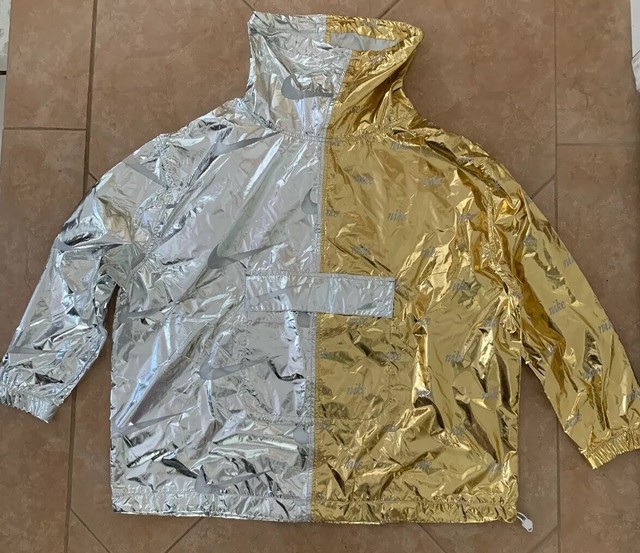 nike gold silver jacket