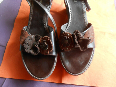 Damenschuhe Neu Sandalen Größe 40 von Fabiani Braunton Naturton Neu mit Karton