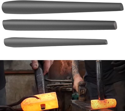 3Pcs Blacksmith Knifemakers Tomahawk, Large Hammer and Mouse ax Drift Tool Set