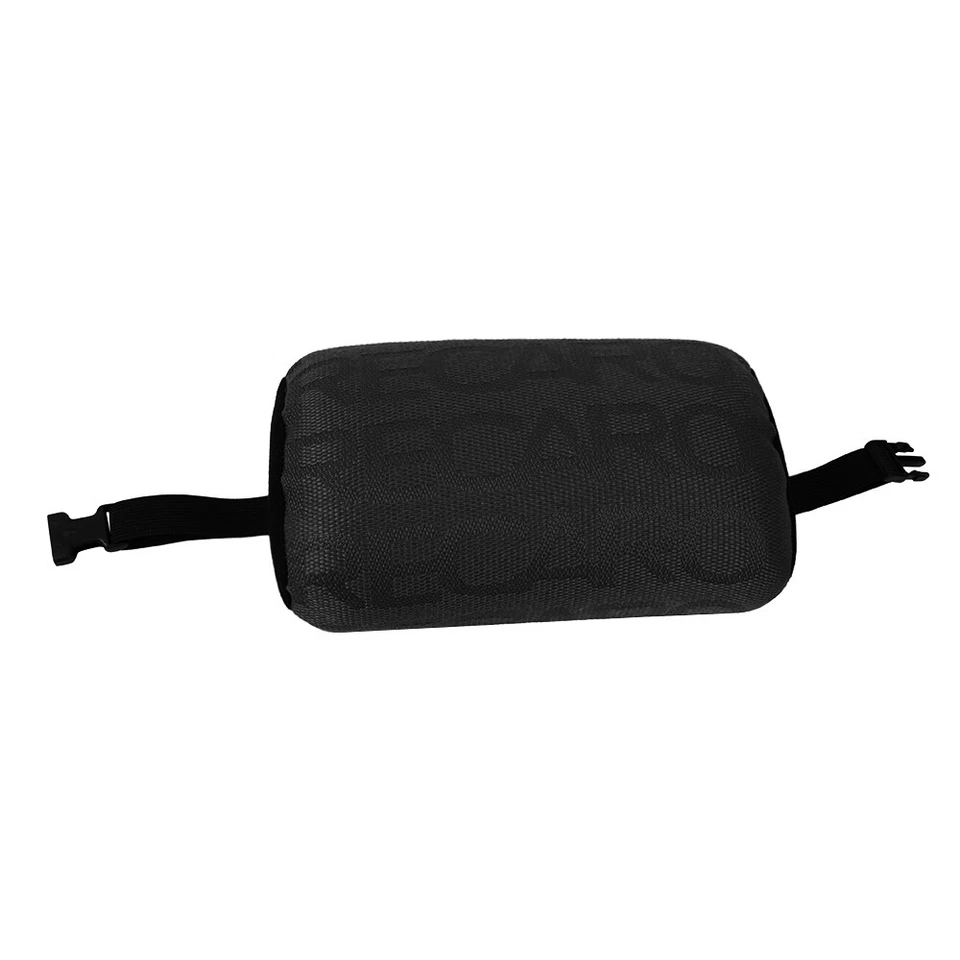 2 PIEZAS Recaro Tela Negra Reposacabezas Almohada Cinturón Cubierta Material Asiento Carreras Foto 4 de 4