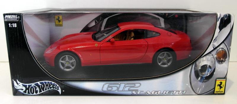 Hot Wheels 1/18 Scale diecast - B6047 Ferrari 612 Scaglietti red