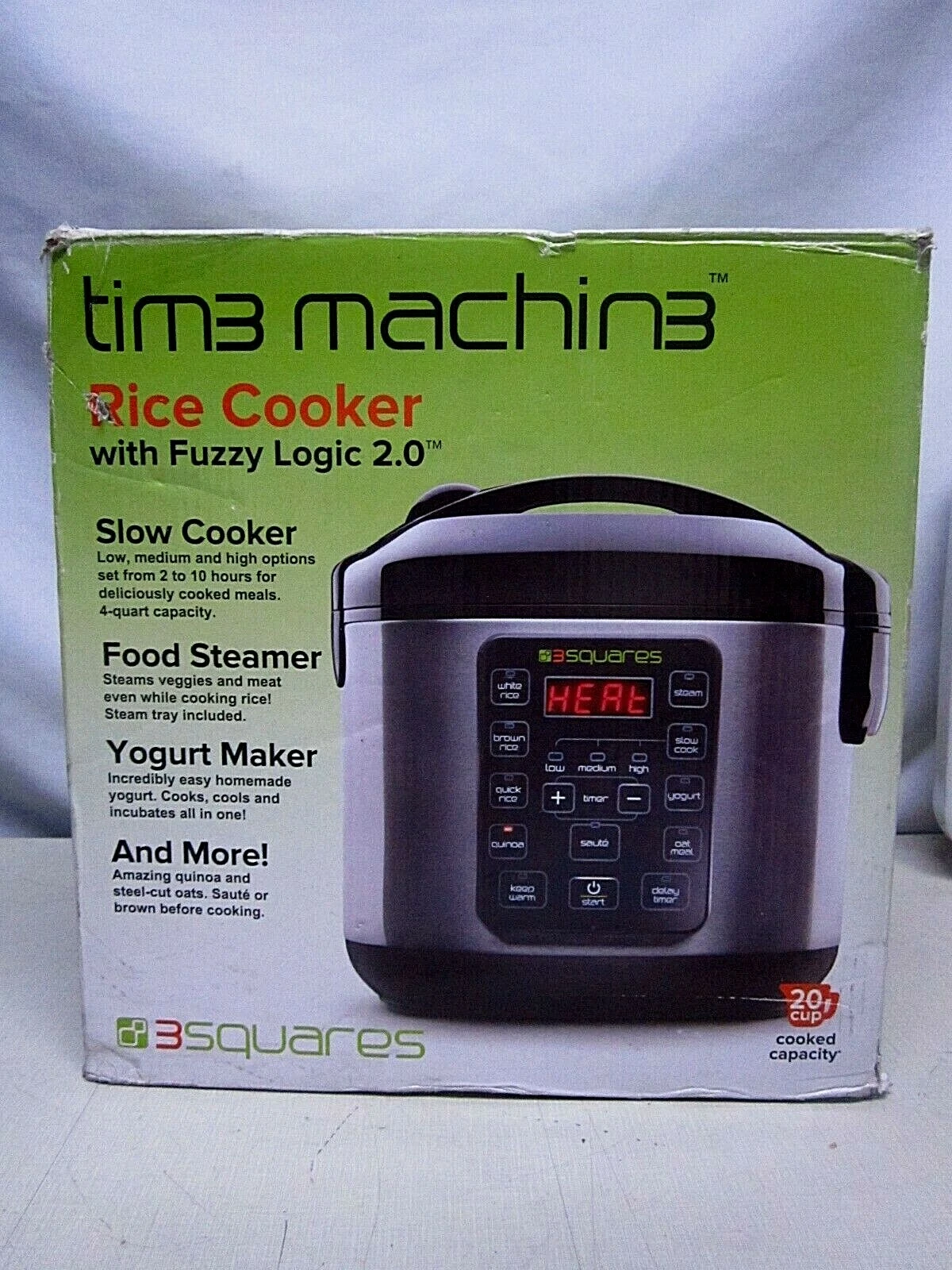 Tim3 Machin3 Rice Cooker Fuzzy Logic 2.0 900W 20 Cups Cooked Capacity 2735035