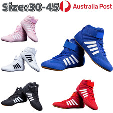 Boxing Wrestling Shoes Breathable High Top Gym Training Unisex Boots Adult Kids