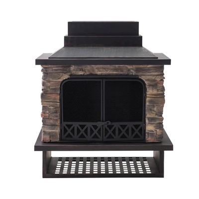 #ad Sunjoy Patio Heavy Duty Wood Burning Fireplace with Steel Chimney $1305.83