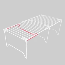 1/2-Piece Set freezer organizer,Stackable Cabinet Organizer Shelves,Foldable ...