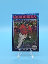 2024 Topps Heritage - Jose Tena #227 Chrome Blue Sparkle Refractor (RC)