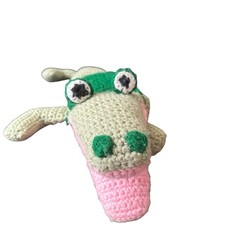Large Handmade Crochet Alligator Plush 25" Amigurumi Stuffed Animal