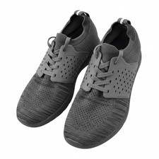 Whitin Shoes Men  s 8.5 Grey Knit Trail Running Cross Trainer Barefoot Minimalist
