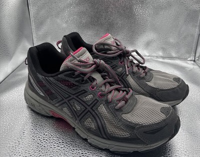 Asics Gel Venture 6 Women Trail Running Shoes Size 9.5 Gray Purple