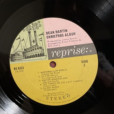Dean Martin The Christmas Album Vinyl LP Holiday Reprise Stereo 33