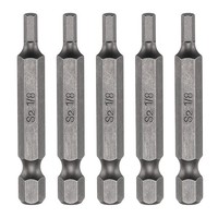 "5Pcs H1/8 Magnetic Hex Screwdriver Bit FüR 1/4\" Hex Shank 50Mm/2\" LäNge S2 Stahl"