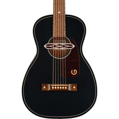 Gretsch Deltoluxe Parlor Acoustic-Electric Guitar, Laminated Sapele Top, Black