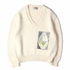 DIOR Knit Cream-colored Size: XL  23SS DUNCAN GRANT AND CHARLESTON Used BEEG-0