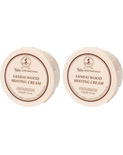 Taylor of Old Bond Street Sandalwood Shaving Cream Bowl 150g 2-Pack made in UK