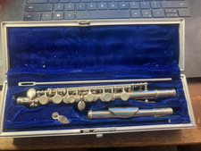 Rare Antique/Vintage G Valette Paris Piccolo - silver 