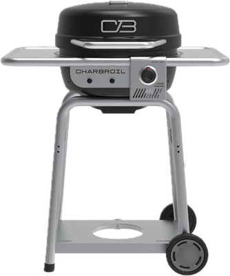 Bistro Pro Gas and Charcoal Grill for Small Spaces, Black