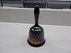 Fenton Purple Iridescent Carnival Glass Bell