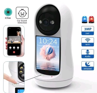 Baby  Monitor Kamera Cam Überwachung Senioren Live Cam Videoanruf 2,8'' IP Cam  