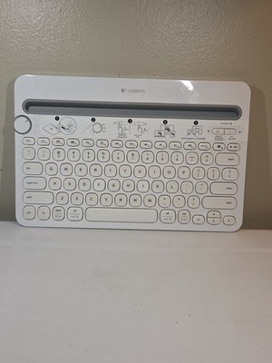 Unused Logitech K480 Bluetooth Multi-Device Wireless Keyboard White 