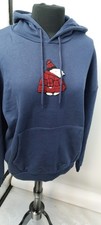 Peanuts Snoopy Cotton Hoodie LG Unisex BLUE