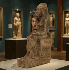 Egyptian Artifacts Rare Authentic Pharaonic Lion Statue Of Egyptian God Sekhmet