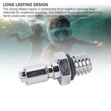 Scuba Diving BCD Adapter Power Inflator Nipple Replacement for Exhaust Valve