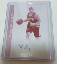 Topps Brandon Roy Magenta Printing Plates Auto 799702