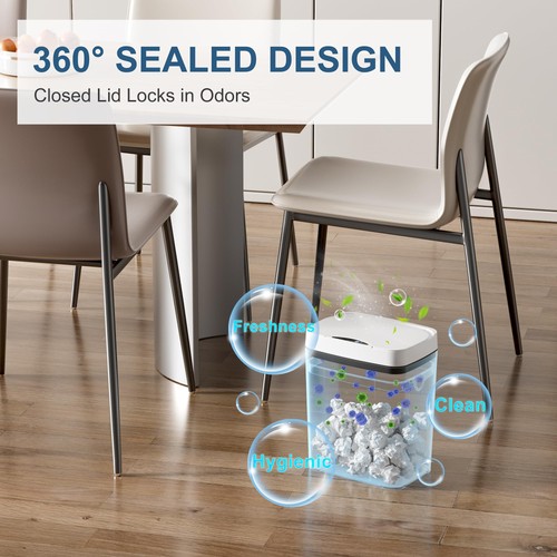 2 Pack 2.7 Gal Bathroom Trash Can with Lid, Automatic Trash Can Small Smart G... - Picture 6 of 6