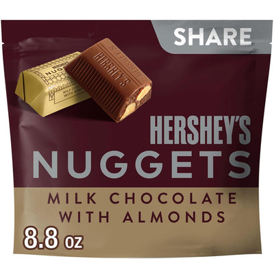 Nuggets, Milk Chocolate with Almonds Candy Share Pack, 8.8 Ounce