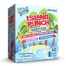 Wyler's Light Island Punch Singles to Go, Variety 4.03 Ounce (Pack of 1) 