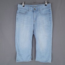 Rider's By Lee Women's Denim Capri Pants Mid Rise Straight Blue Size 8M