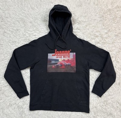 Lady Gaga Joanne World Tour Hoodie Medium Black Car Pink Smoke Concert Merch
