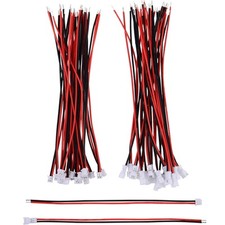 eBoot 20 Pairs 1.25 mm JST 2 Pin Micro Electrical Male and Female Connector Plug
