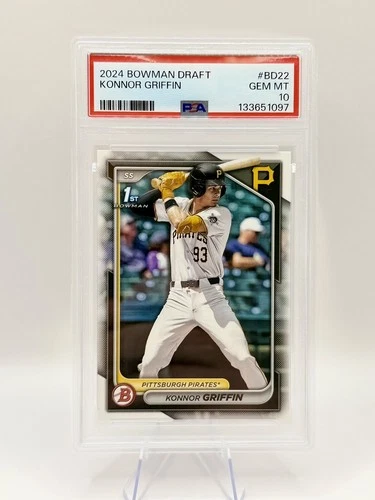 2024 BOWMAN DRAFT #BD22 KONNOR GRIFFIN 1st Bowman PSA 10