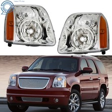 For Gmc Yukon Denali Xl1500 2500 2007-2014 Halogen Headlights Chrome Replacement For Gmc Yukon Denali Xl1500 2500 2007-2014 Halogen Headlights Chrome Replacement