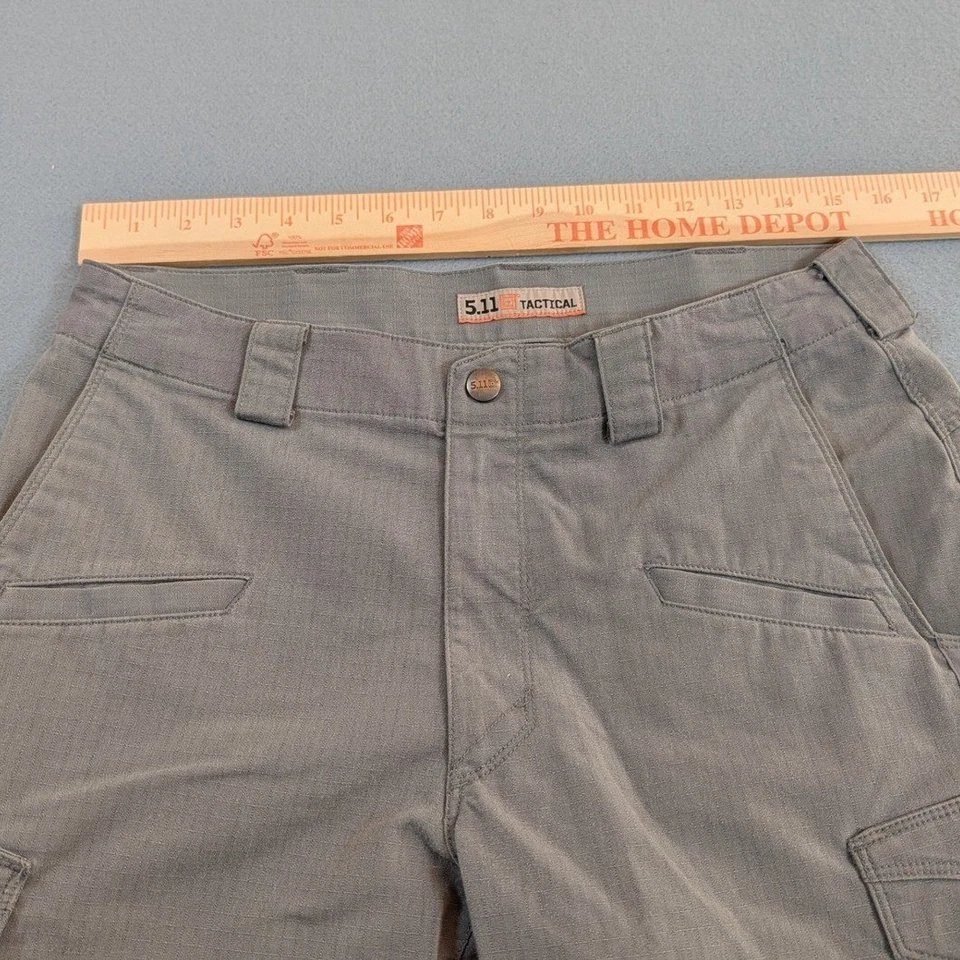 Pantalones Cortos 5.11 Tactical Stryke 11" Para Hombre Gris Carga Talla 34 Bolsillos Ropa de Trabajo Utilitaria Foto 4 de 4