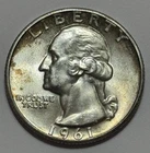 1961 Washington Silver Quarter 25¢ (90% Silver) ~ BU