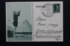 WWII 1937 GERMANY REICH PRE WAR PROPAGANDA POSTCARD YOUTH CAMP POSTED