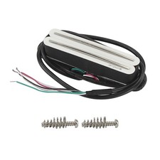 OriPure Dual Rail White Alnico 5 ST Guitar Bridge Pickup Mini Humbucker 16K