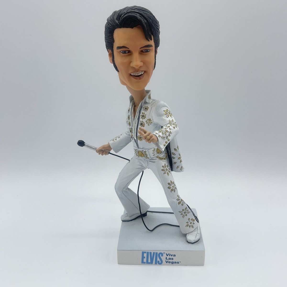Rare Hand Painted Elvis Presley Bobblehead Figure Neca Head