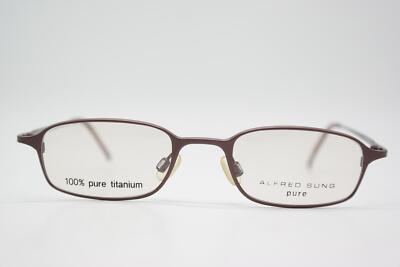 Brille ALFRED SUNG 4430 Titanium Bronze Oval Brillengestell eyeglasses Neu