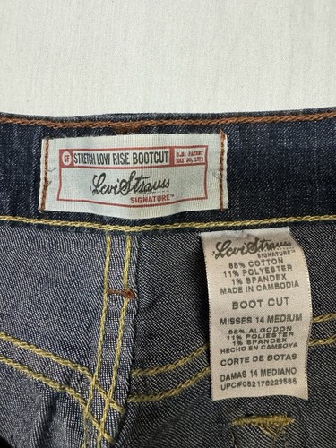 Levis Strauss Stretch Low Rise Boot Cut Women's 14M Jeans NEW - Picture 5 of 11