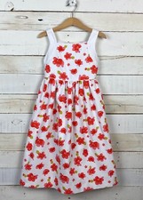 Girls SOPHIE DESS Sz 6y Sleeveless Floral Dress Pink White Spring Dressy